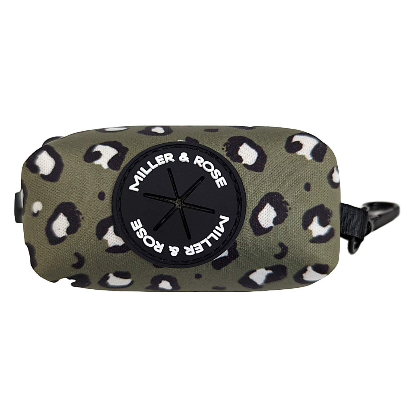 Olive Leopard Poop bag holder image 0