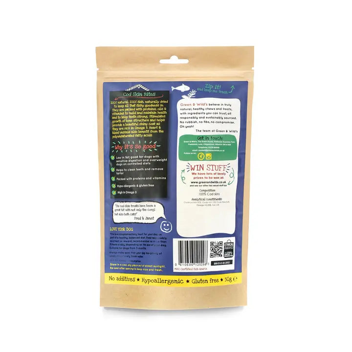 GREEN & WILD'S Cod Skin Bites