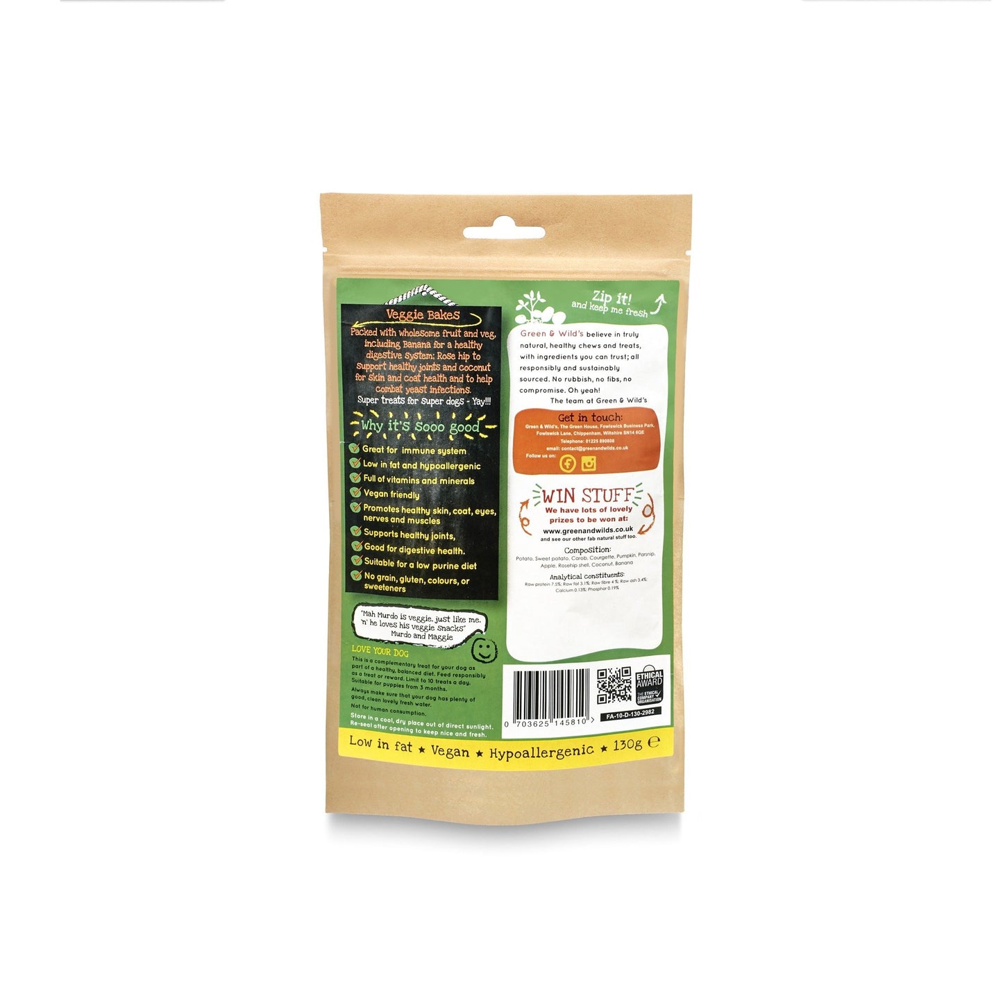 GREEN & WILD'S Farmer Fred's Veggie Bakes 130g