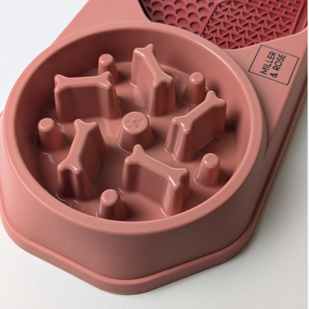 4-in-1 Salmon Pink Slow Feeder image 4
