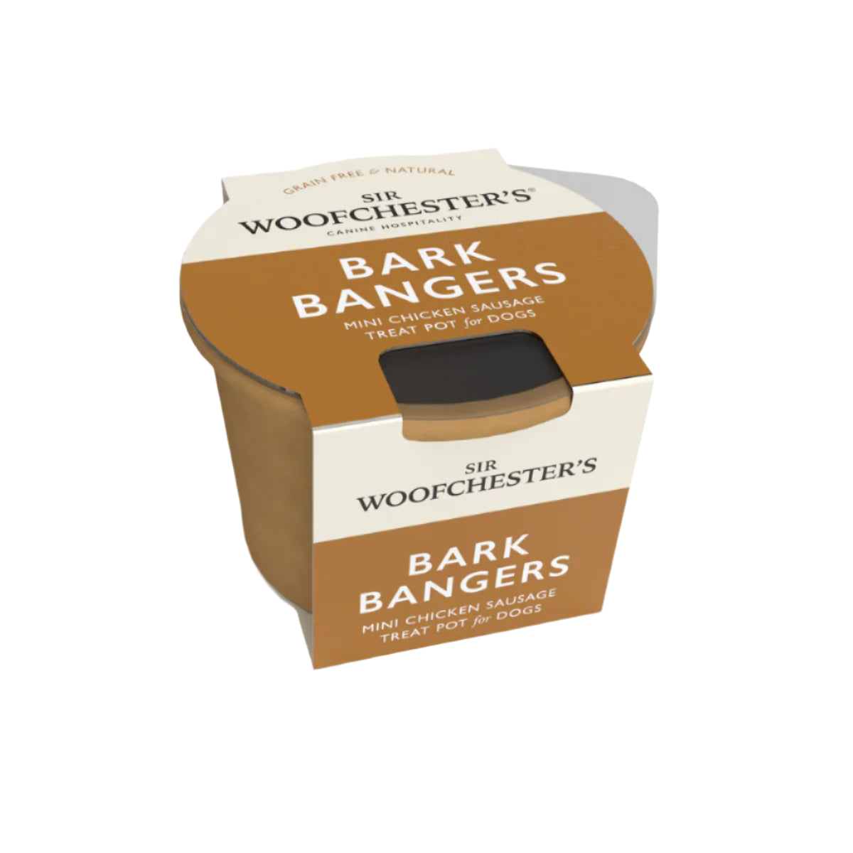 SIR WOOFCHESTER BARK BANGERS TREAT POT - Mini Chicken Sausage Treats