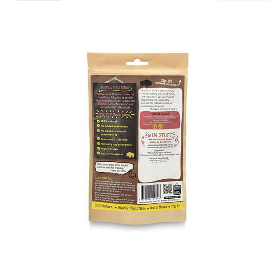 GREEN & WILD'S Wild Bill's Buffalo Mini Bites, 75g
