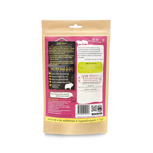 GREEN & WILD'S Yakity Yak Puff Bars, 75g