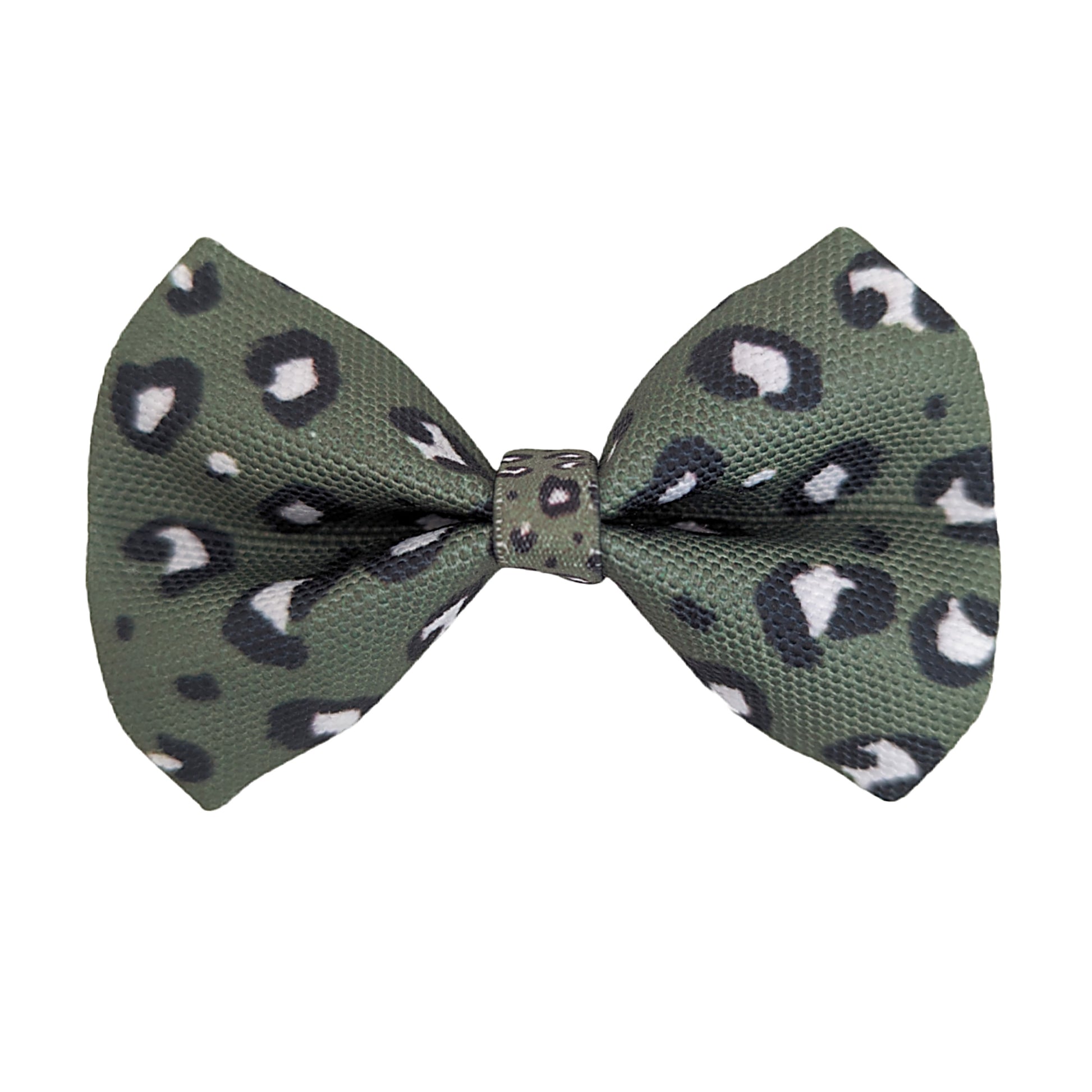 Olive Leopard Bow Tie image 0