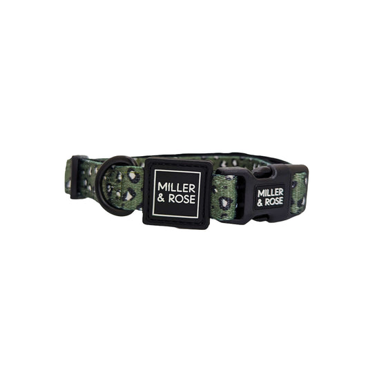 Olive Leopard Classic Collar image 0