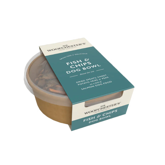 SIR WOOFCHESTER - Fish & Chips Dog Bowl 120g