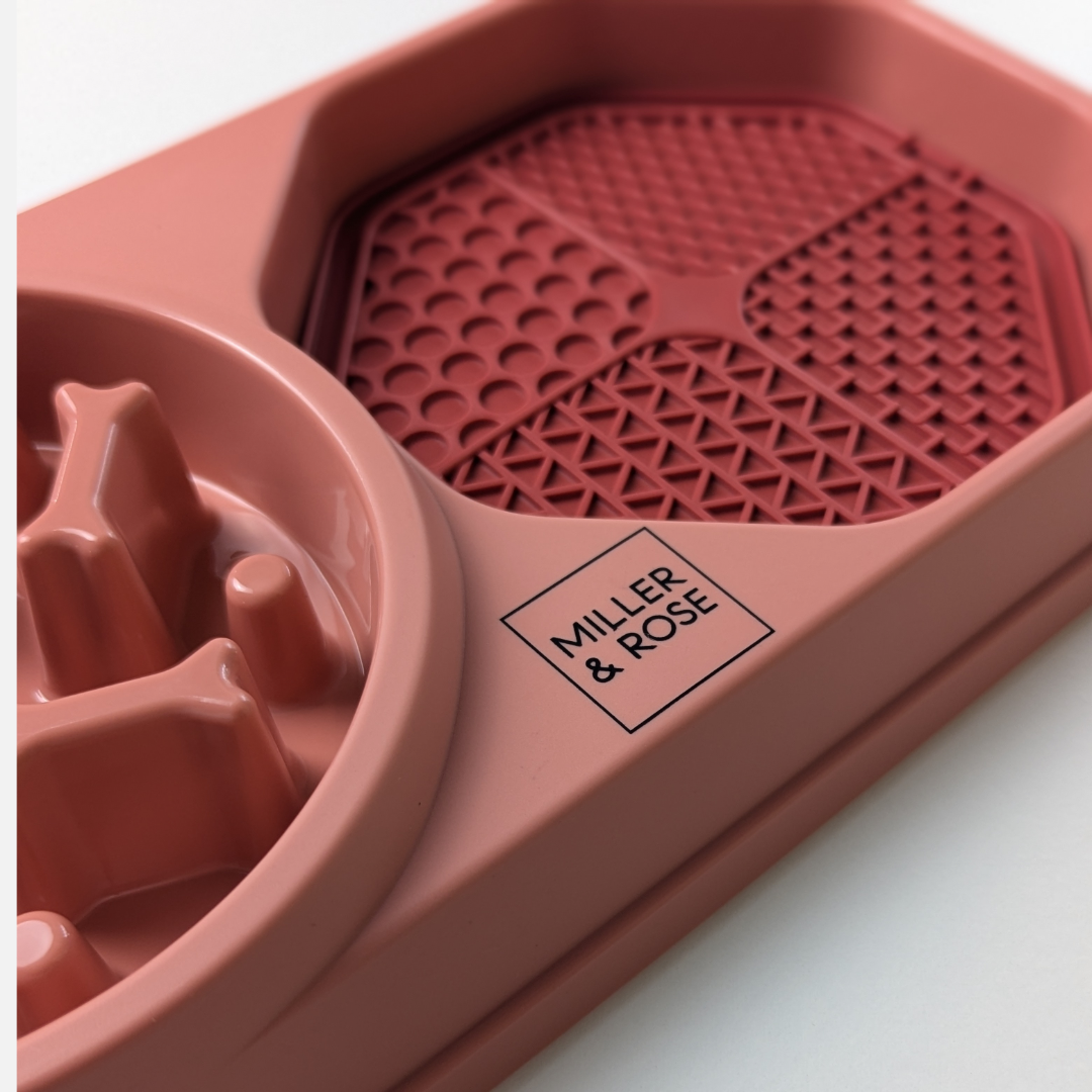 4-in-1 Salmon Pink Slow Feeder image 3