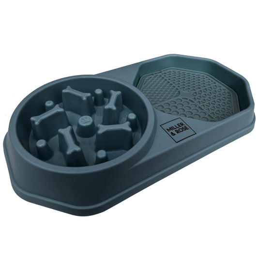 4-in-1 Midnight Blue Slow Feeder image 0