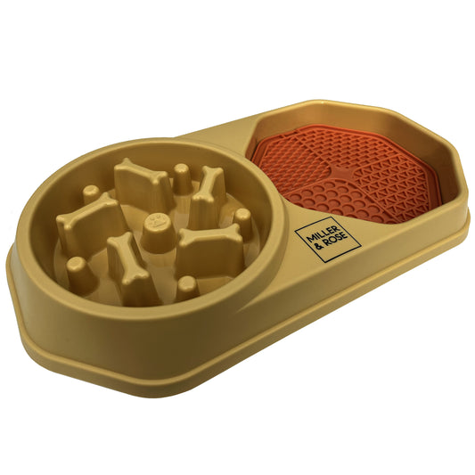 4-in-1 Mustard Slow Feeder image 0