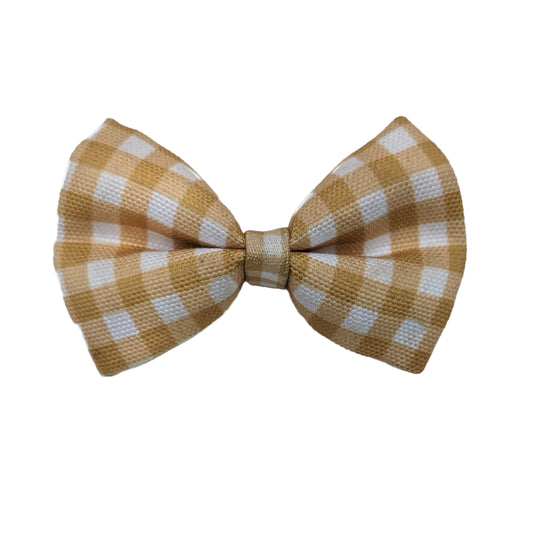 Golden Gingham Bow Tie image 0