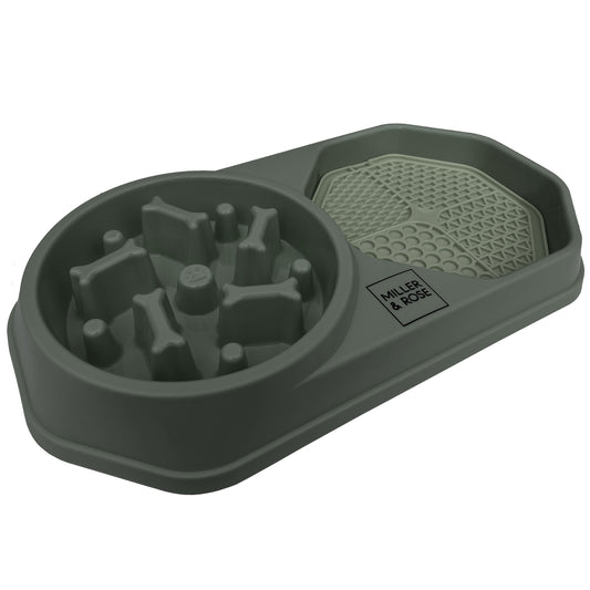 4-in-1 Sage Green Slow Feeder image 0