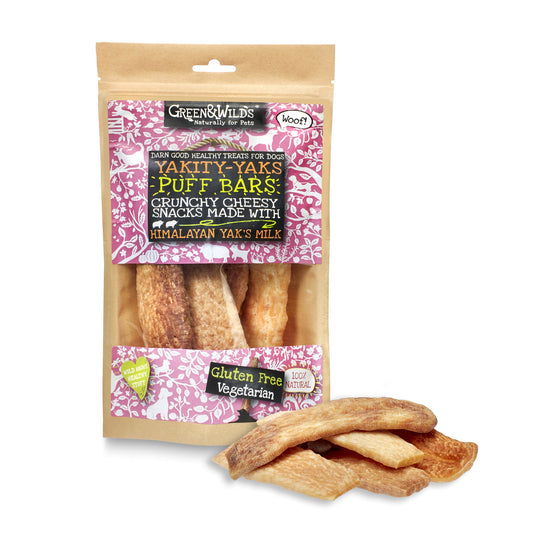 GREEN & WILD'S Yakity Yak Puff Bars, 75g